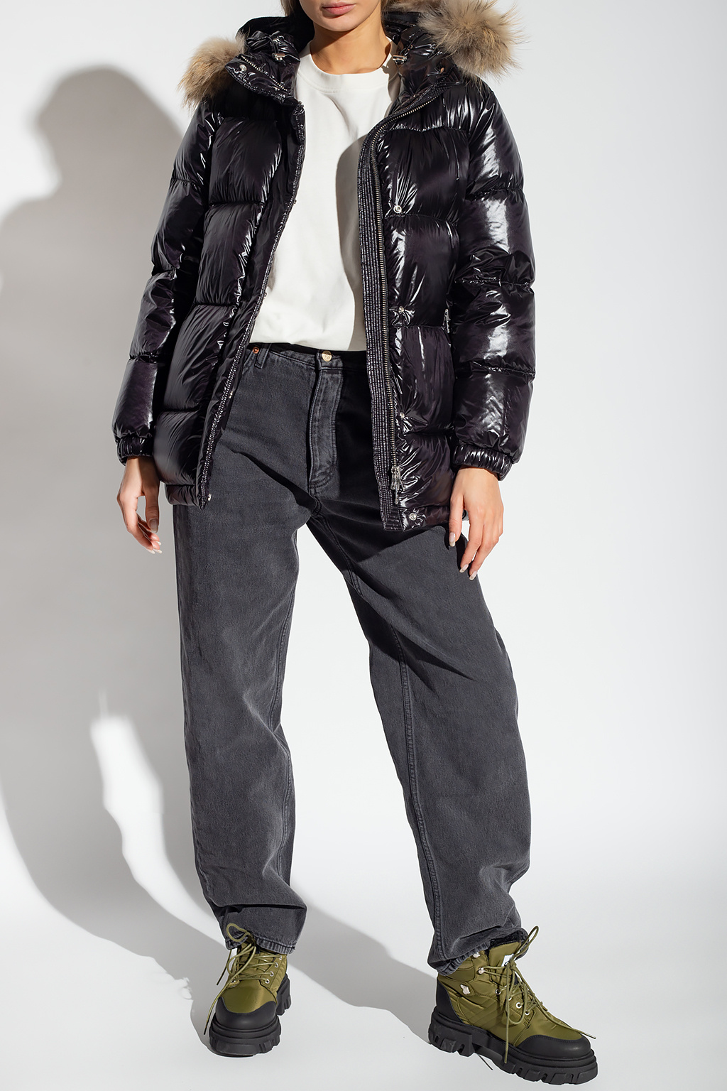 SchaferandweinerShops Timor - Black Hooded down jacket SchaferandweinerShops Timor - Black Hooded down jacket